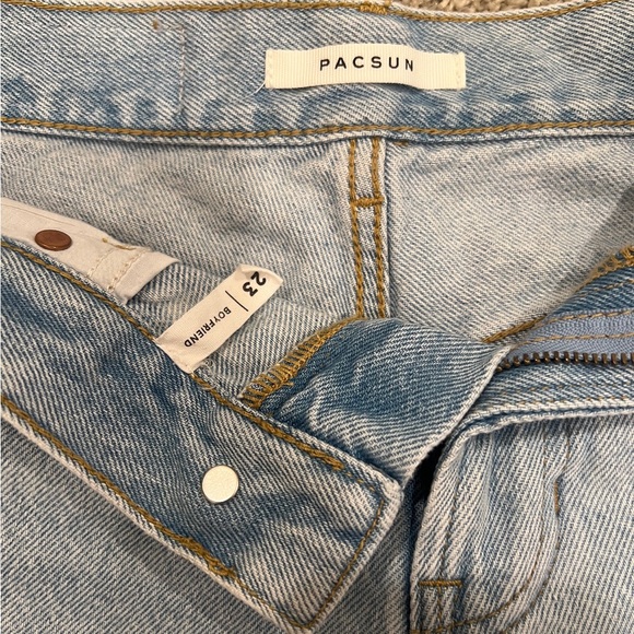 PacSun Eco Light Blue Cutout Boyfriend Jeans size 23 - Picture 3 of 3
